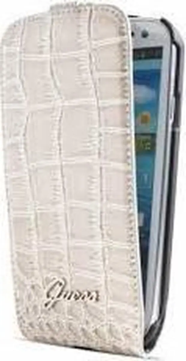 GUESS Samsung Galaxy S3 Hoesje - Beige - Kunstleer