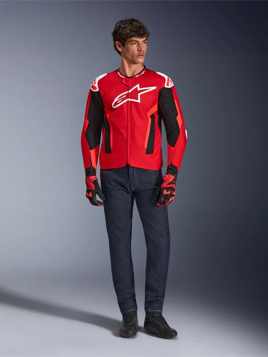Alpinestars T-GP Air Motorjas - 2XL - Zwart/Rood