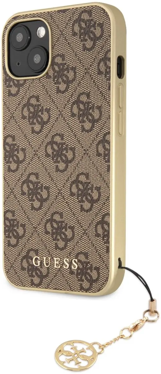 Guess 4G Charms Hard Case 9005 - iPhone 13 - Bruin - afbeelding 6 van 6
