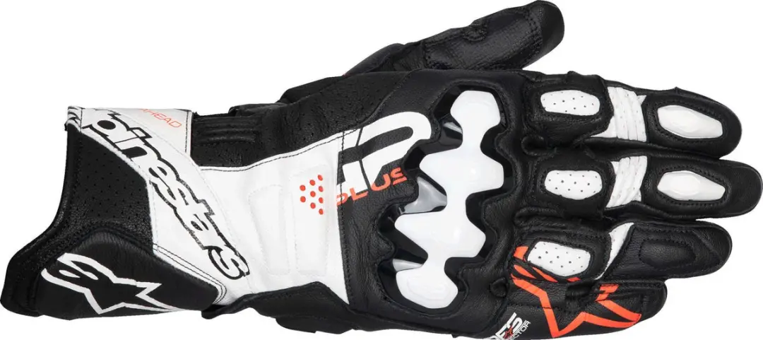 Alpinestars GP Plus R V3 Handschoenen - Zwart/Wit/Fluo Rood - XL