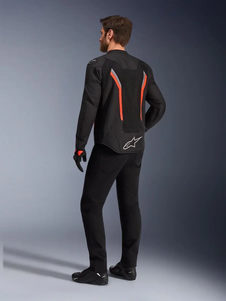 Alpinestars AST V3 Air Textieljas - Zwart/grijs/rood 3XL