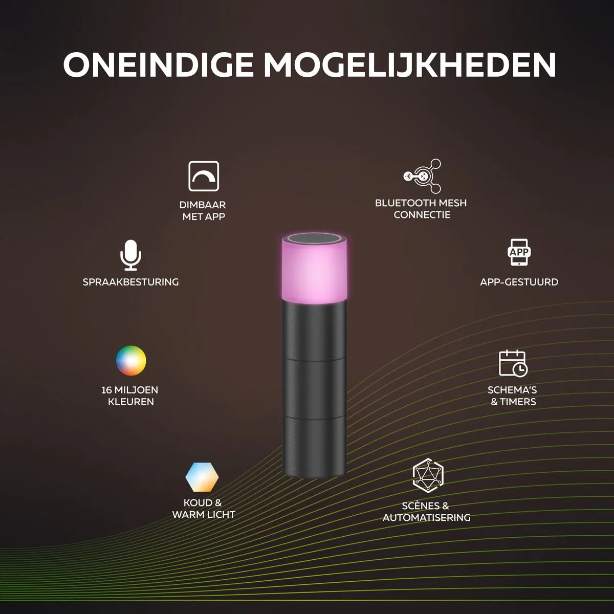 Calex Smart Outdoor LED Grondspot RGB/Wit - 4W - Set van 2