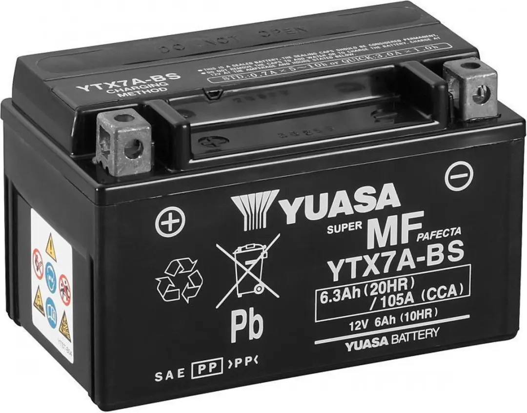 Yuasa YTX7A-BS Motoraccu 12V 6.3Ah