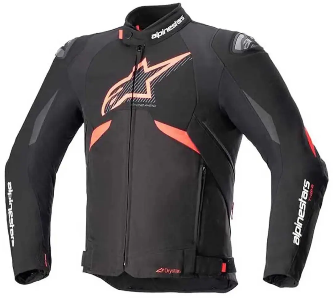 Alpinestars T-GP R V3 Drystar Jas - Zwart/Rood/Fluo/Wit