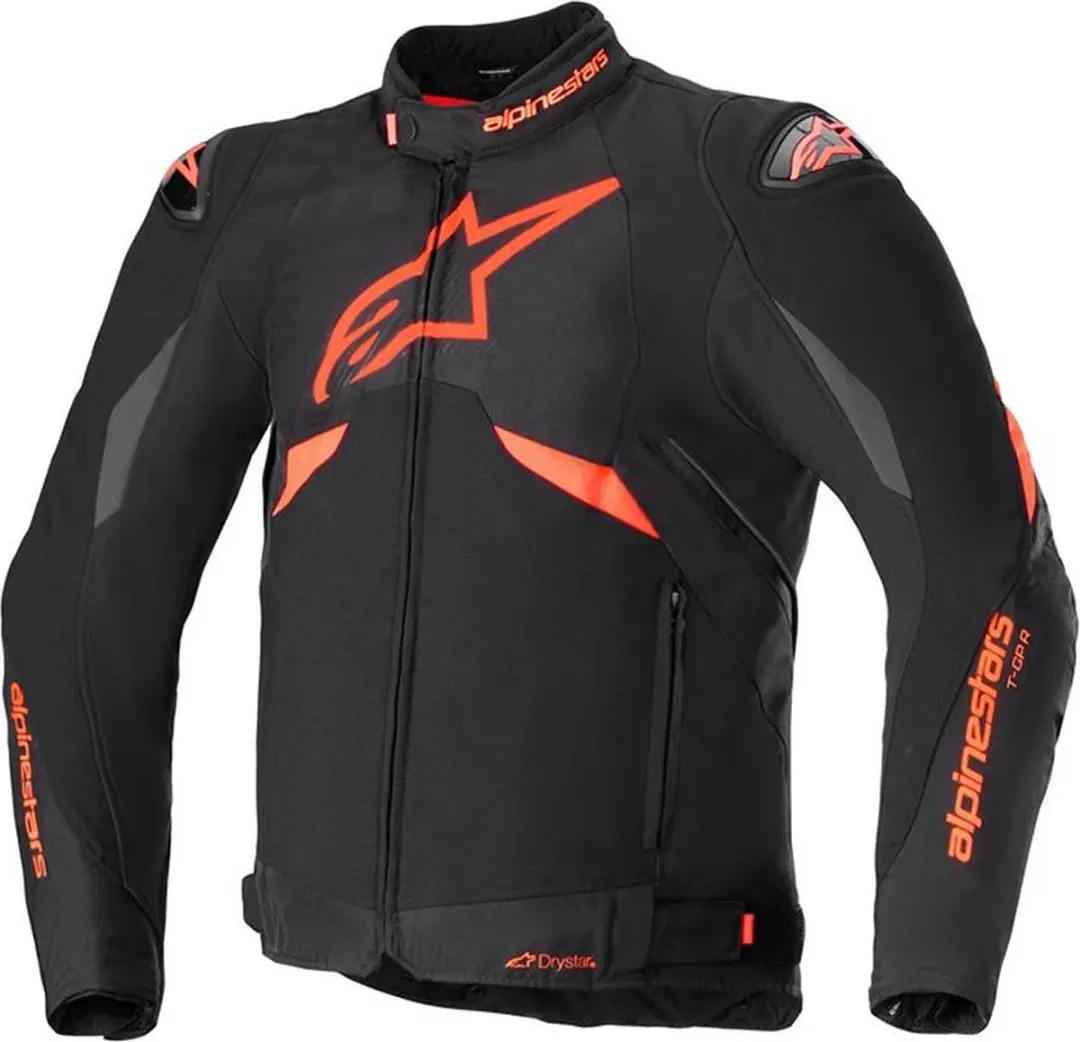Alpinestars T-GP R V3 Drystar Jas - Zwart/Rood/Fluo/Wit