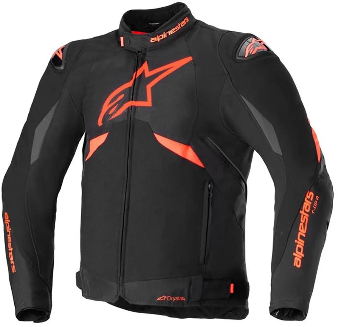 Alpinestars T-GP R V3 Drystar Jas - Zwart/Rood/Fluo/Wit