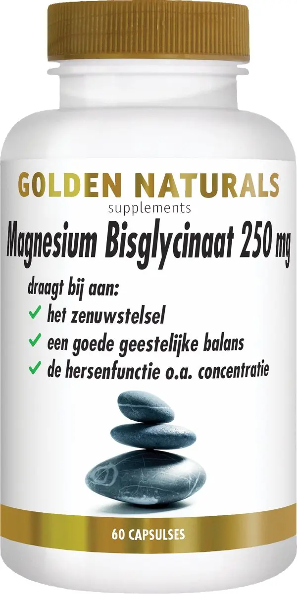 Golden Naturals Magnesium Bisglycinaat 250mg
