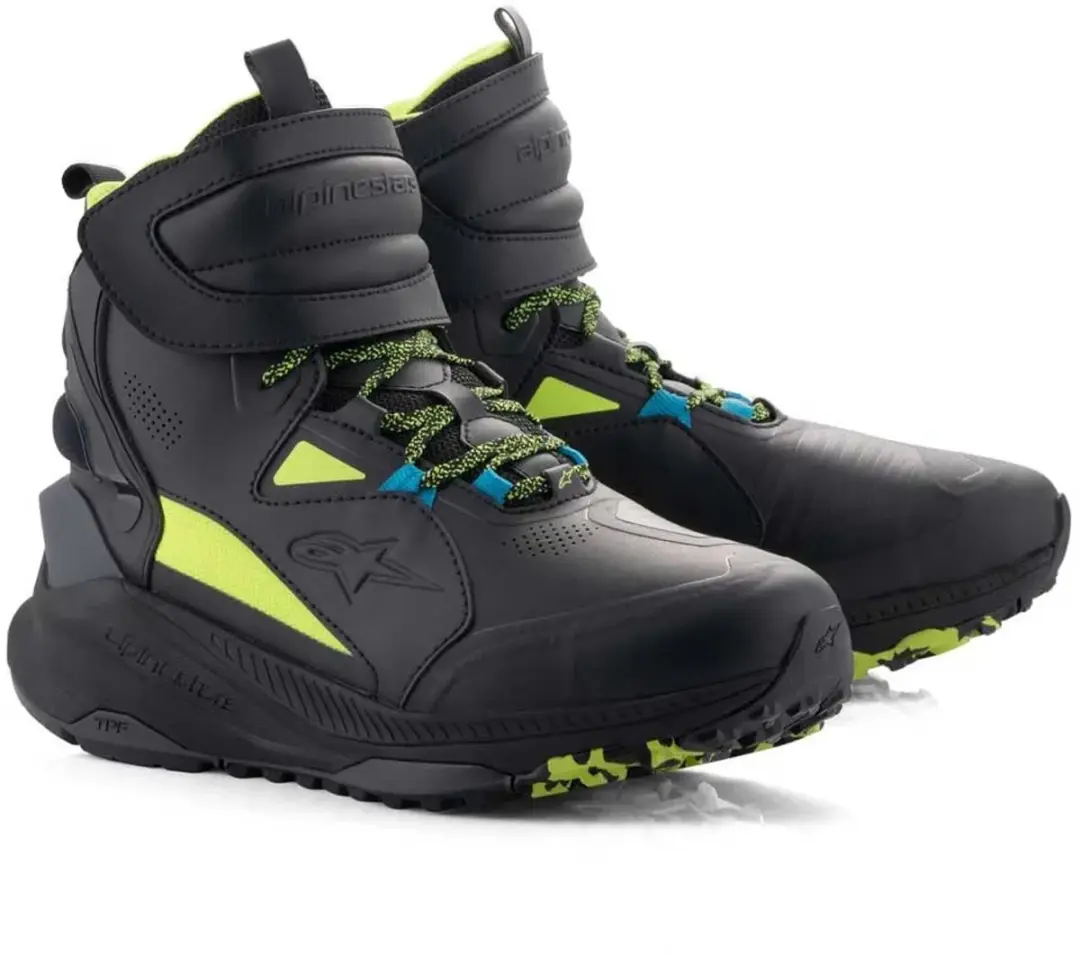 Alpinestars Speedstreet Motorschoenen - Zwart/Limoen/Blauw - 45/46 - afbeelding 6 van 6
