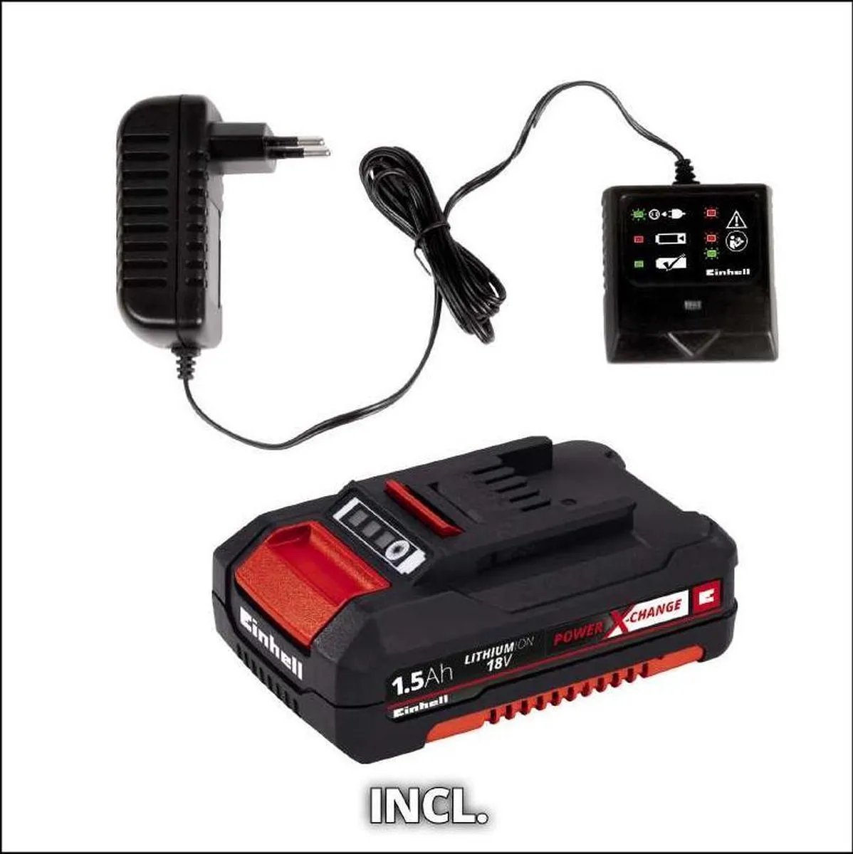 Einhell GC-CT 18/24 P Li Grastrimmer - 24cm - 1x 1,5Ah Accu