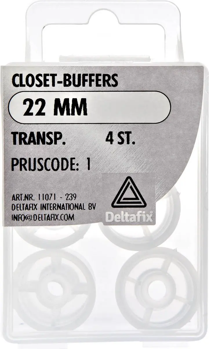Deltafix Closetbuffer Transparant 22mm
