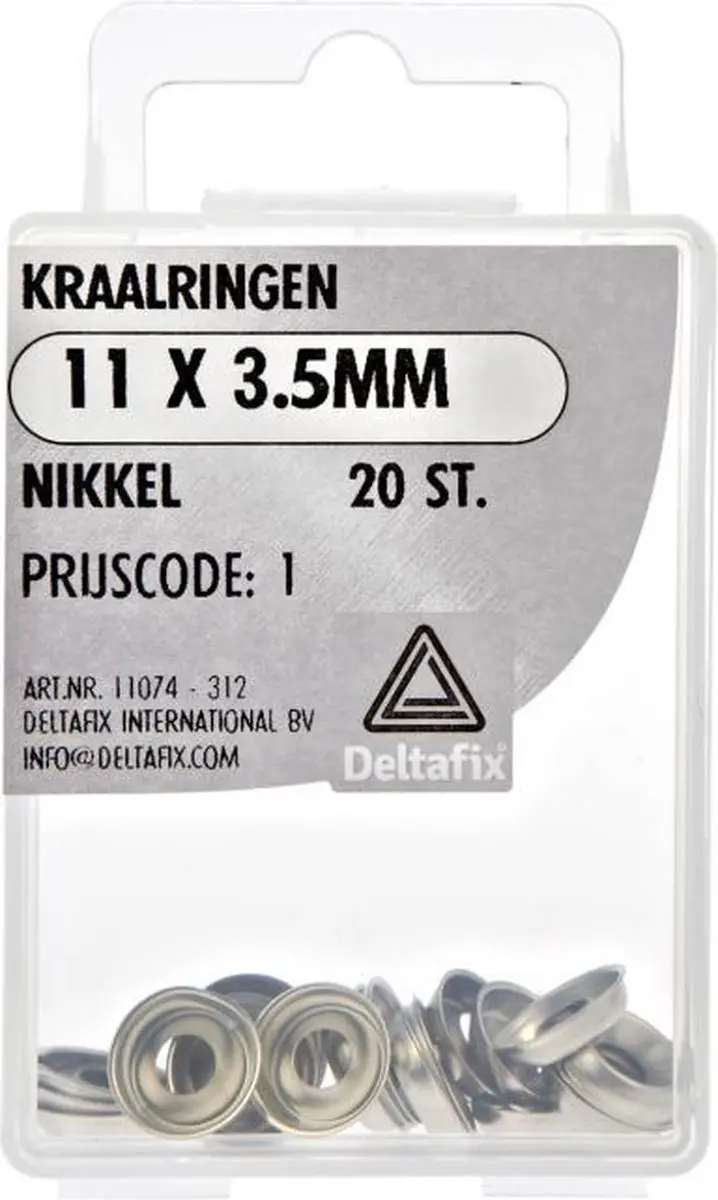 Deltafix Kraalringen 3.5mm - 20 Stuks - Vernikkeld
