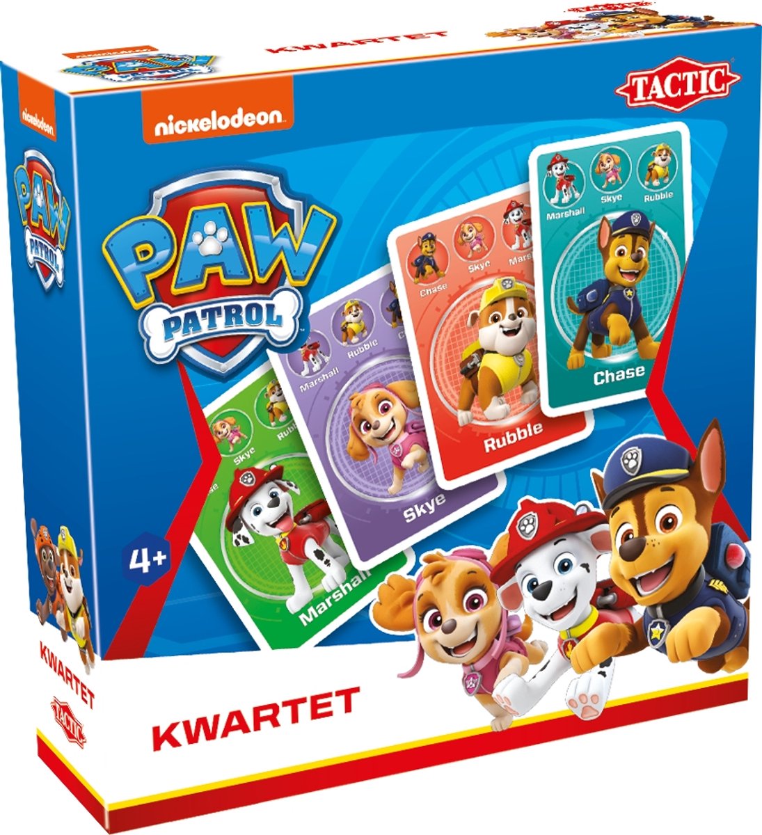 Tactic PAW Patrol Kwartet – Kaartspel – Kinderspel – Vanaf 4 jaar – 2-4 spelers