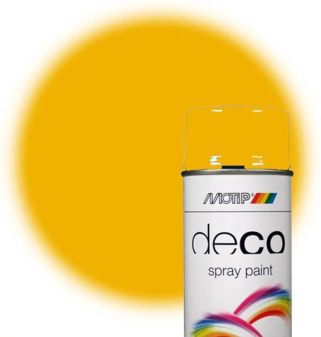 Motip Deco Alkyd Hoogglanslak RAL 1021 - 400ml - Koolzaadgeel - afbeelding 6 van 6