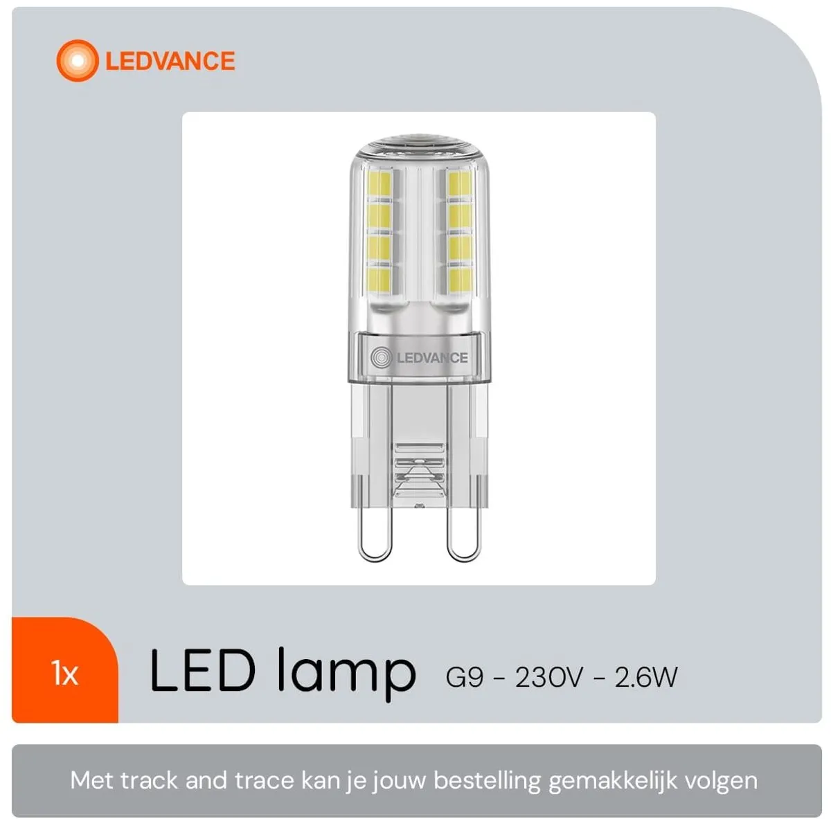 LEDVANCE LED Capsule Steeklamp G9 2.6W - 320lm Warm Wit