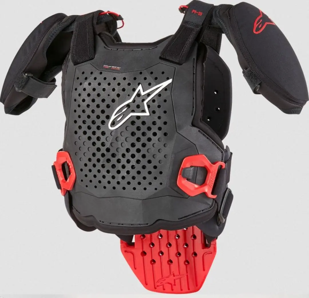 Alpinestars A5s V2 Moto Bescherming - S/M 6-8 jaar - Zwart/Rood