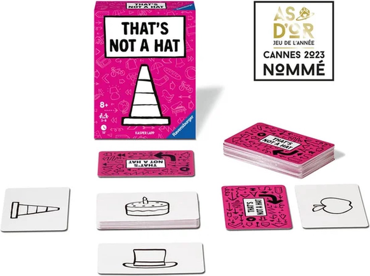 Ravensburger – That's Not a Hat - Bluffend Kaartspel voor Familie en Vrienden