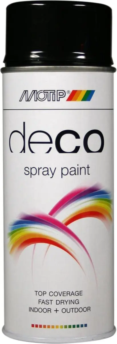 Motip Deco Alkyd Hoogglans Lak RAL 9005 400ml