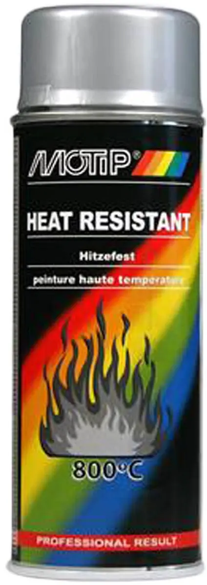 Motip Heat Resistant 4032 Spuitbus - 400ml - Zilver