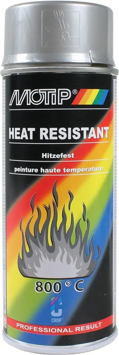 Motip Heat Resistant 4032 Spuitbus - 400ml - Zilver