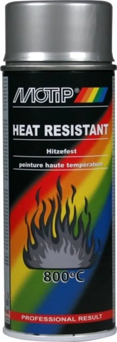 Motip Heat Resistant 4032 Spuitbus - 400ml - Zilver
