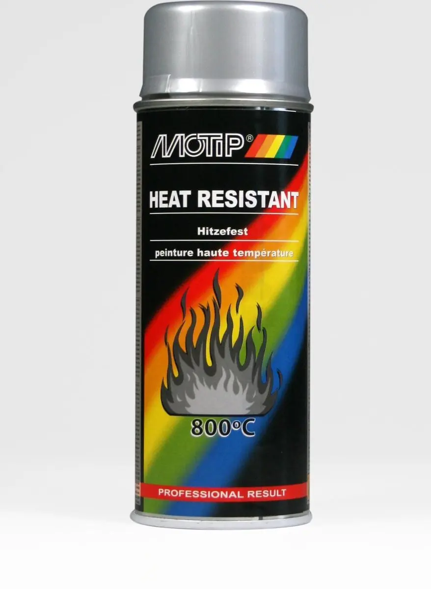 Motip Heat Resistant 4032 Spuitbus - 400ml - Zilver