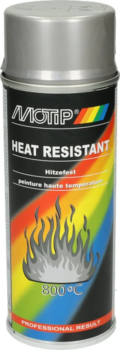 Motip Heat Resistant 4032 Spuitbus - 400ml - Zilver