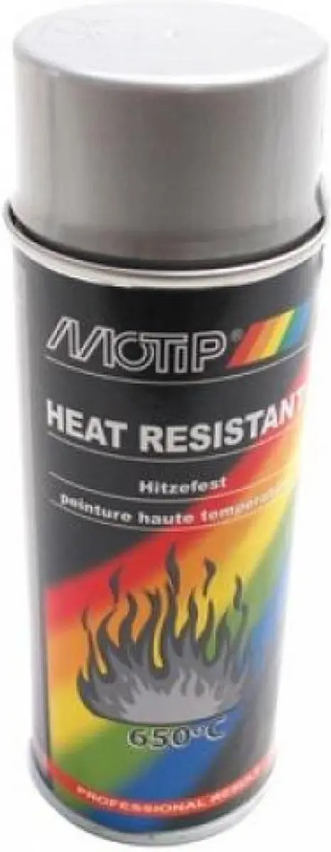 MOTIP Hittebestendige Lak 04032 - Zilver - 400 ml - afbeelding 6 van 6