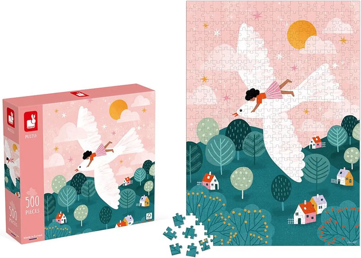 Janod Kidult Puzzel Witte Duif 500 Stuks