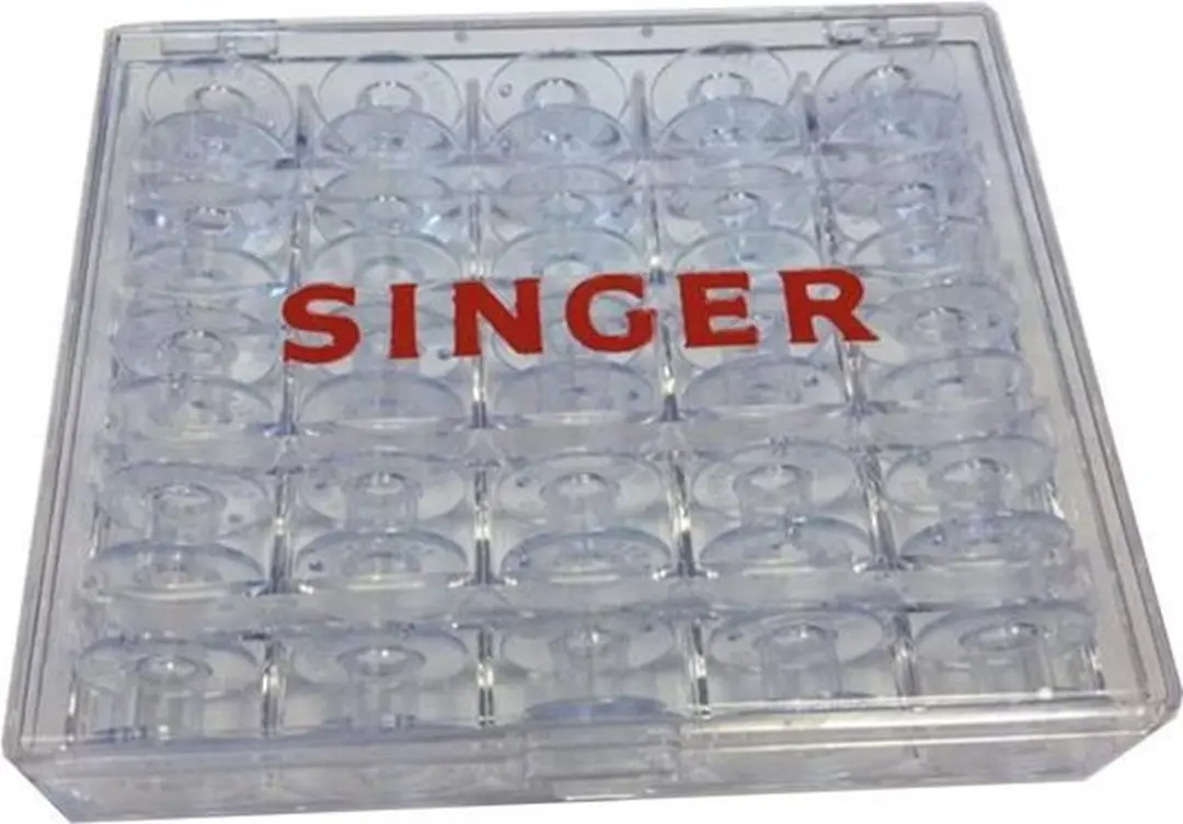 Singer Spoelendoosje met 25 Spoelen - Transparant