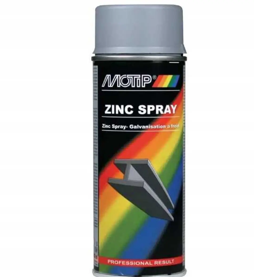 Motip Alu-Zinkspray 400ml - Donkergrijs