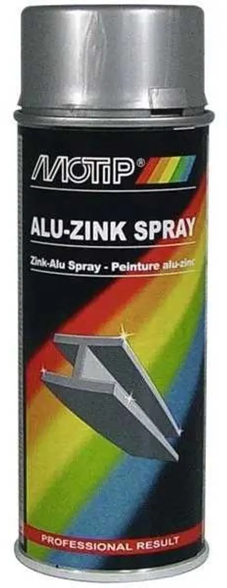 Motip Alu-Zinkspray 400ml - Donkergrijs