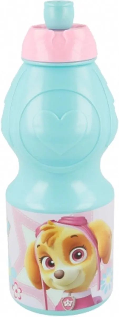 PAW Patrol Waterfles 400ml - Blauw/Roze - afbeelding 6 van 6