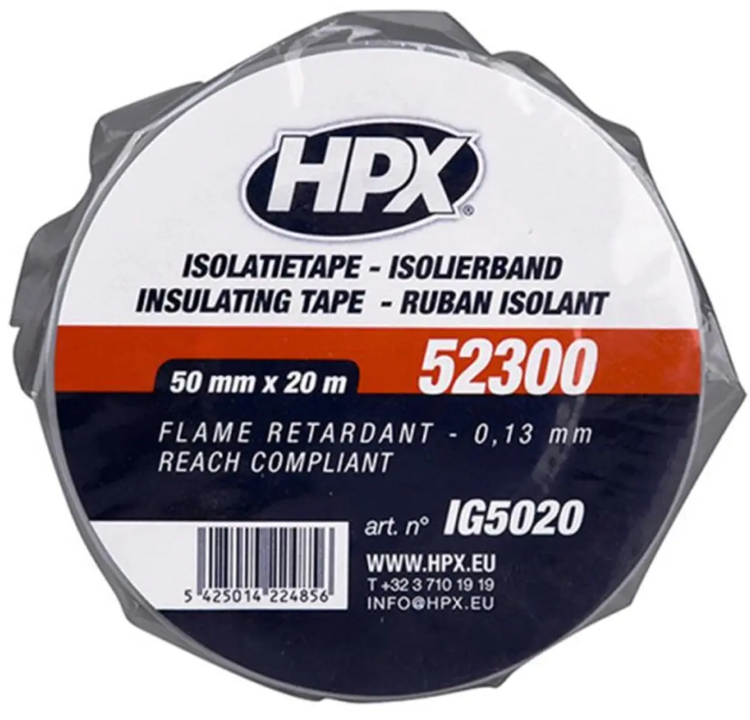 HPX 52300 PVC Isolatietape 50mm x 20m - Grijs