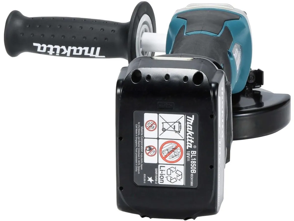 Makita DGA517RTJ Accu-haakse slijpmachine 125mm - 2x Accu