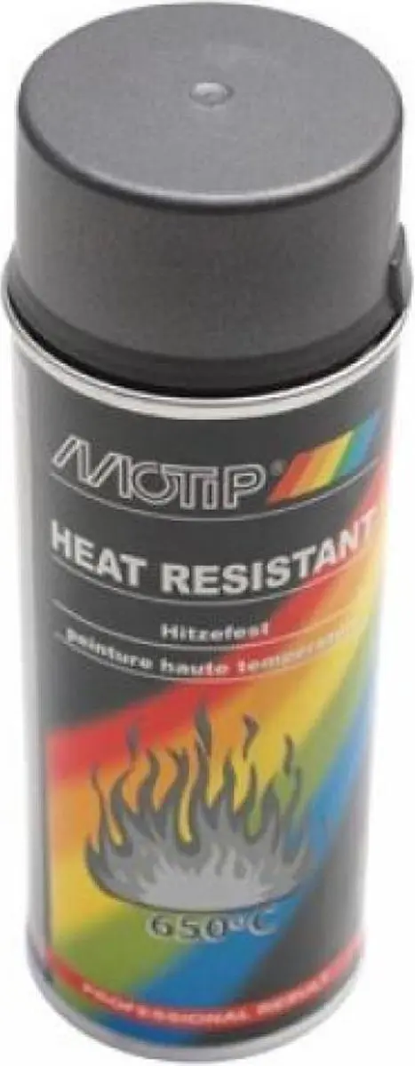 Motip Heat Resistant 4037 Spuitbus - 400ml - Antraciet