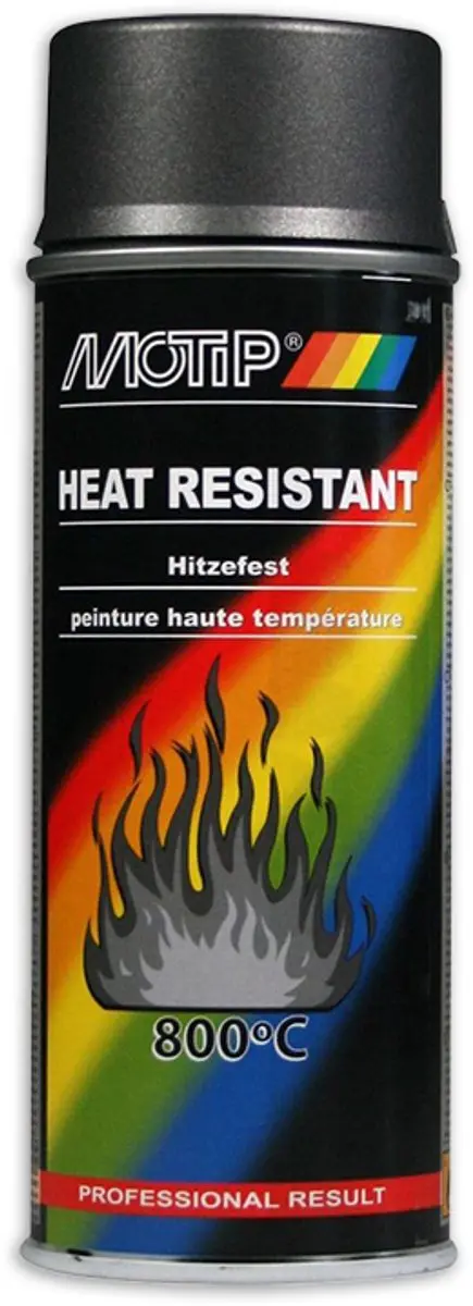 Motip Heat Resistant 4037 Spuitbus - 400ml - Antraciet