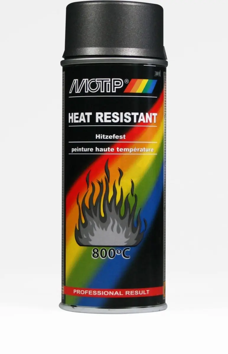 Motip Heat Resistant 4037 Spuitbus - 400ml - Antraciet