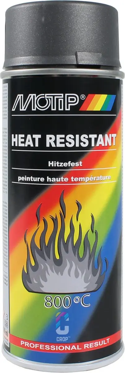 Motip Heat Resistant 4037 Spuitbus - 400ml - Antraciet