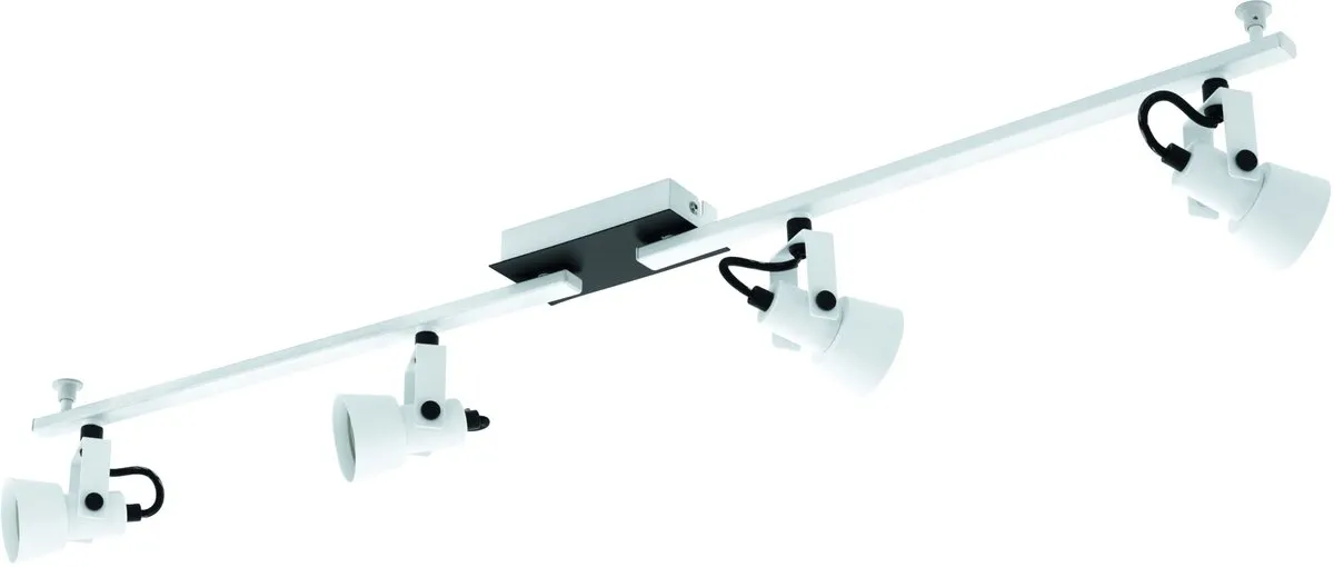Eglo Trillo Opbouwspot GU10 - 2 Stuks - Zwart/Wit