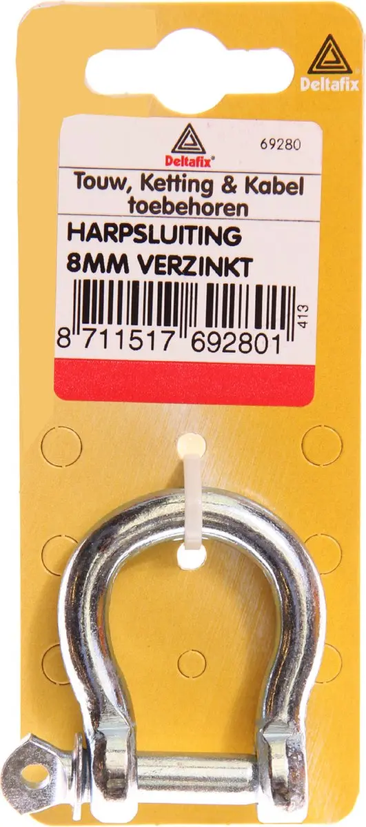 Deltafix Harpsluiting 8mm - Verzinkt