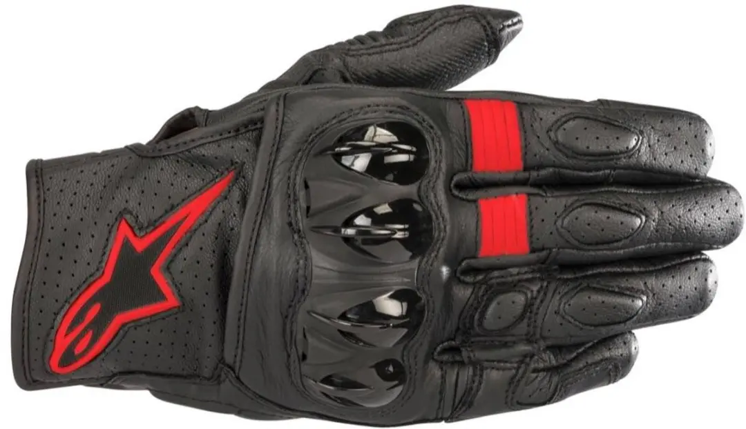 Alpinestars Celer V2 Handschoen - Zwart/Rood Fluorescerend