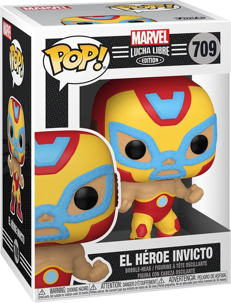 Funko Pop! Marvel Lucha Libre El Héroe Invicto 53871 - Multicolor