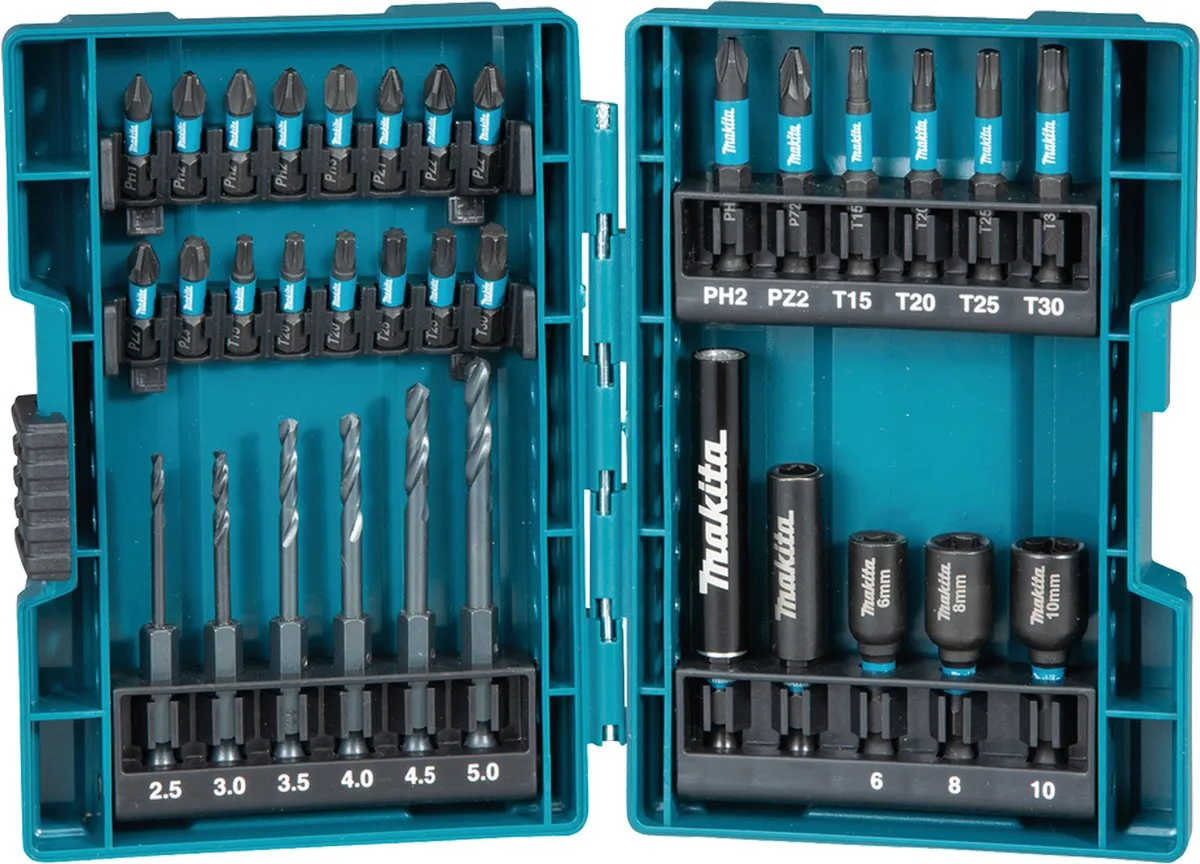 Makita Impact Black Boor/Bitset B-66896 - 33-delig