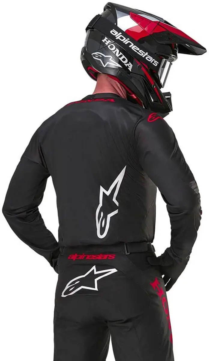 Alpinestars Honda Racer Iconic Jersey - Zwart Rood S