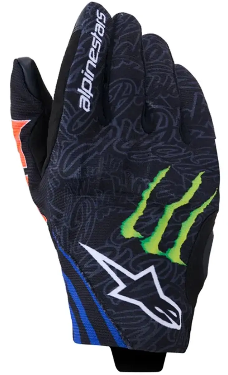 Alpinestars FQ20 Reef V2 Monster Motorhandschoenen - Blauw/Rood/Zwart - afbeelding 6 van 6