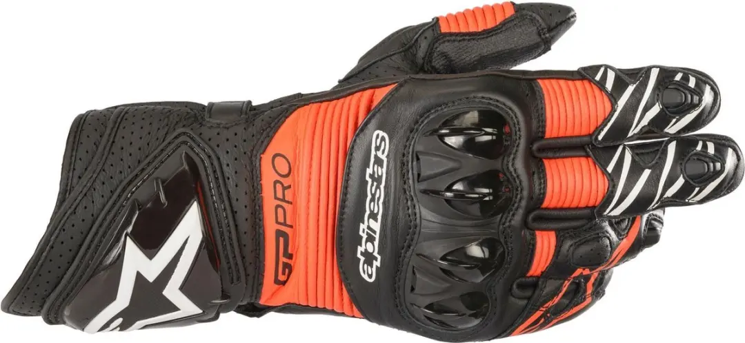 Alpinestars GP Pro R3 Handschoen - Zwart/Rood/Fluo 3XL