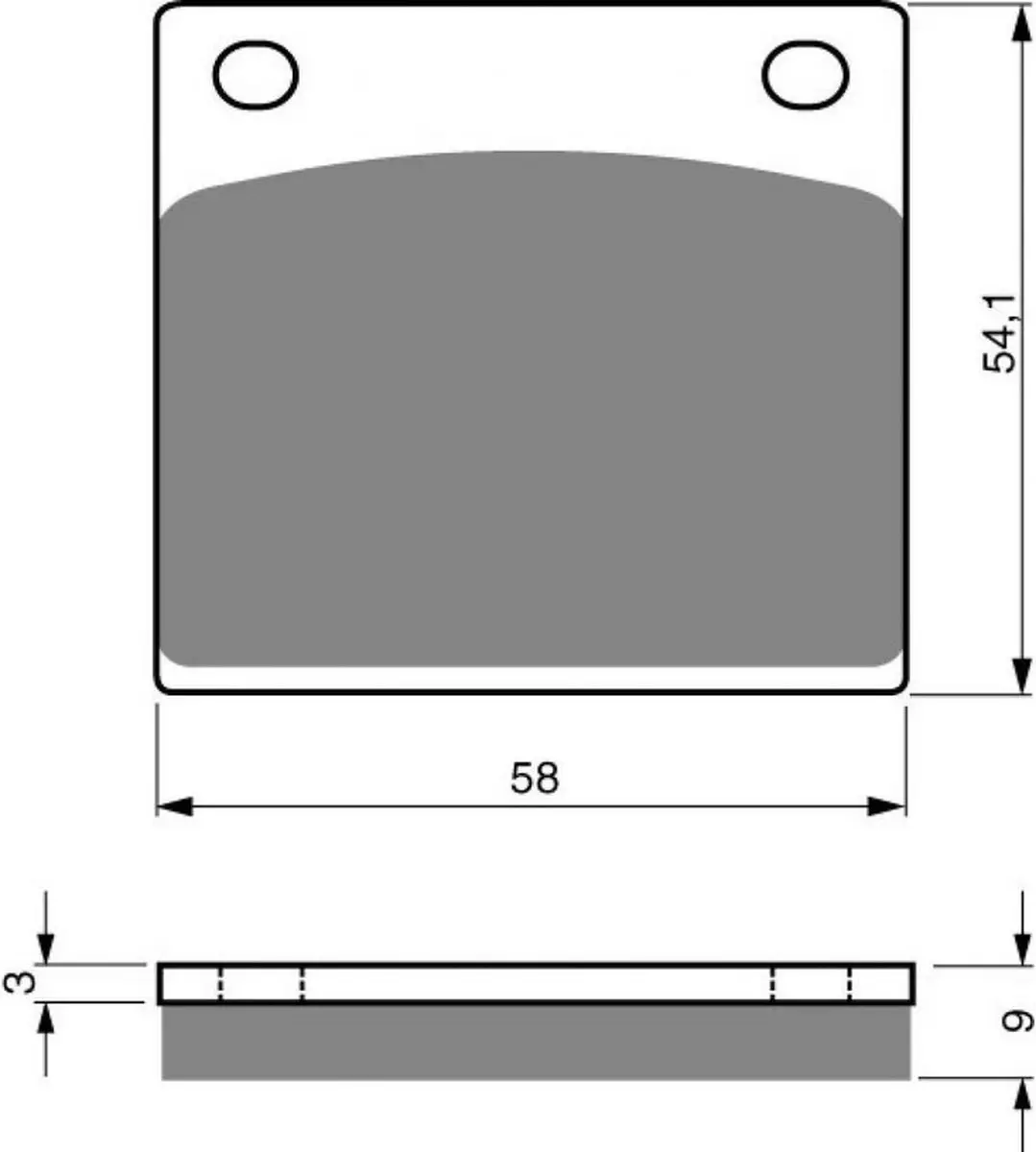Nissin Remblokken Suzuki 500 RG 1985-1987 - Grijs