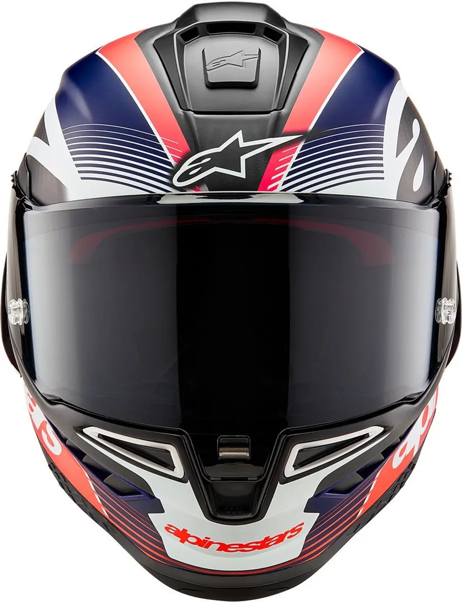 Alpinestars Supertech R10 Team Integraalhelm - XS - Zwart/Blauw/Rood
