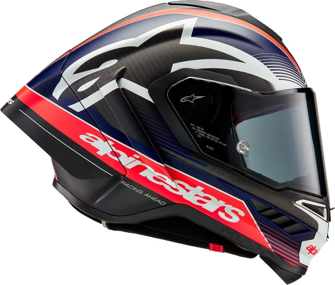 Alpinestars Supertech R10 Team Integraalhelm - XS - Zwart/Blauw/Rood