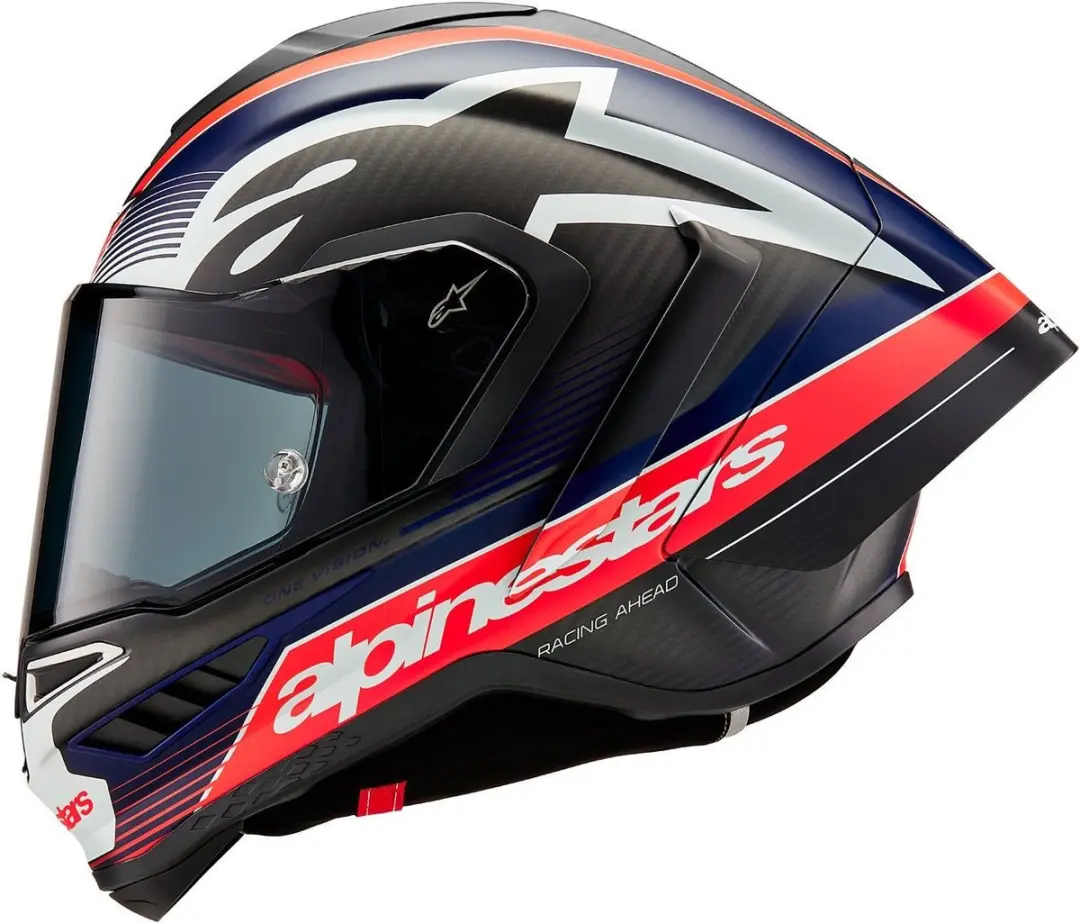 Alpinestars Supertech R10 Team Integraalhelm - XS - Zwart/Blauw/Rood